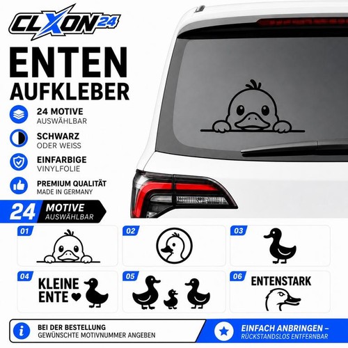Enten autoaufkleber ente - autoaufkleber,