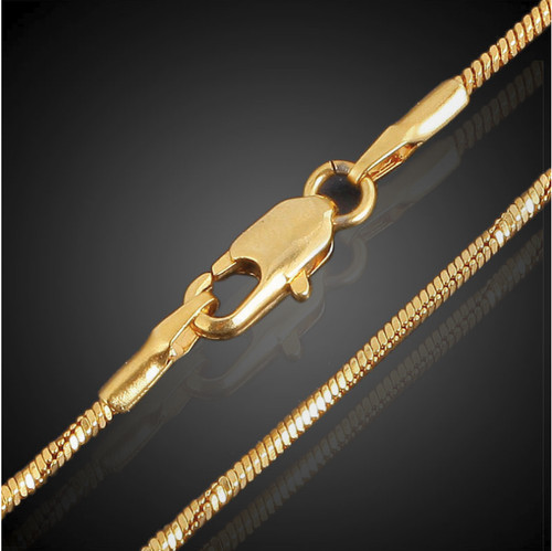 18k feine goldkette 1mm - 18k,