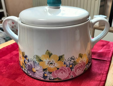 Vintage Keramik Keks Gebäck Pfalzkeramik Dose Deckel rund floral wie neu