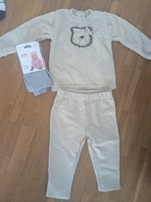 Outfit Baby Mädchen Bär Gold