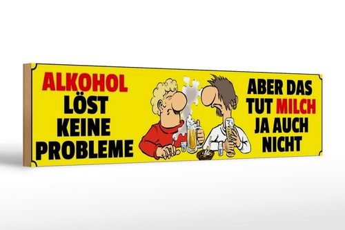 Holzschild spruch 46x10 - holzschild,
