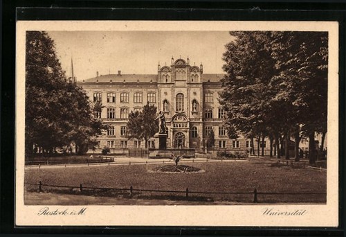 Ansichtskarte rostock m - rostock,