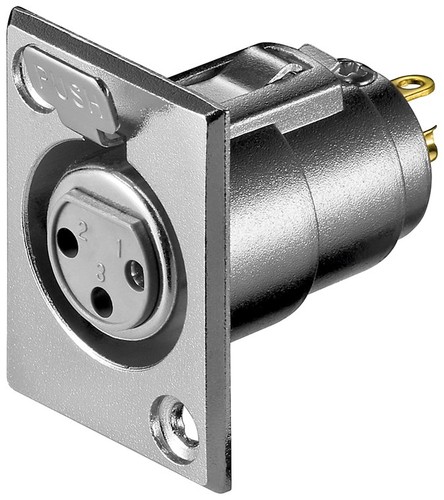 Pin xlr einbau buchse - 4, 5
