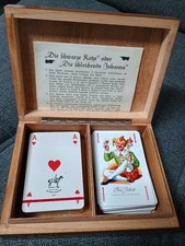 Piatnik & Söhne Schwarze Katze Kartenspiel, Edel Holz Kasten Spielkarten