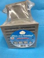 RUG Haus- und Hofablauf 62-220, seitlich, 150x150mm, Hart-PVC, grau