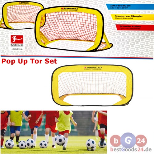 Fußballtor pop tor set 2x - fußballtor, pop-up