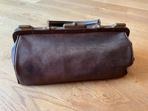 Hebammentasche leder alt - hebammentasche,, leder,