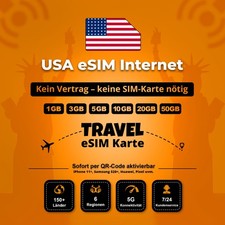 USA Travel eSIM Internet 1GB -