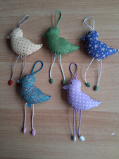 Deko-Küken aus Textil zum Hängen, verschiedene Farben