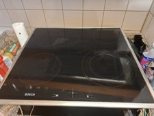 Bosch Cerankochfeld NKN625A /01, Typ EKT7304 2 ZUSCHALTB. Kochzonen Edelstahl