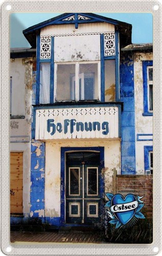 Blechschild 18x12 ostsee - 18x12,