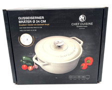 Gusseisen Bräter 24cm Chef