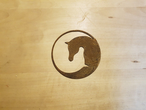 Pferd yin yang edelrost - yin,