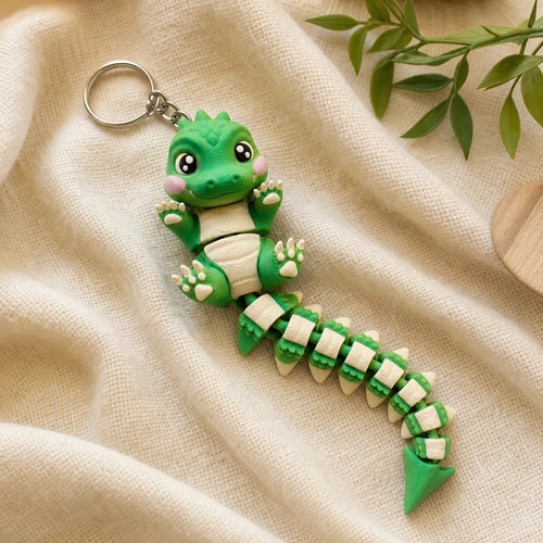 Krokodil flexi figur - krokodil,