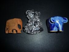 Elefanten Figuren Glas/Holz/Keramik Sammlung
