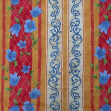 ROT Baumwolle blau Tulpen