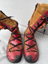 eject Stiefel Boots Biker Damen  Größe 37  rot orange ausgefallen