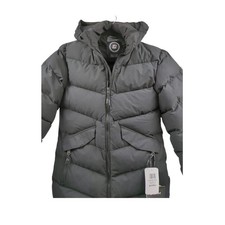 killtec Mädchen Steppmantel mit Kapuze/Mantel schwarz  Größe 176