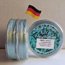 Angelschnur HMPE Sonderpr. rund geflochten/ silbergrün/ 0,20mm/ TK 16,9 Kg/ 200m