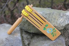 DDR Ratsche Knatter Rassel Schnarre Holzratsche Holzspielzeug Holz/Kunststoff