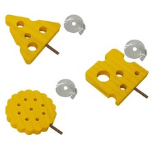 Vogelkäfig Zubehör Sitzstange Spielplatz Kletterstand Aus Holz für Papageien