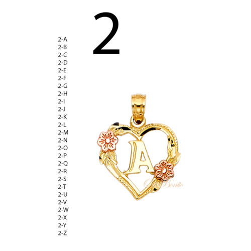 14k gelbgold alphabet - alphabet, initiale