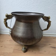 Großer Kupferkessel Art Deco