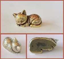 Messing schlafende katze - messing,