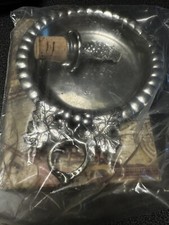 Zinn Aschenbecher mit Korkenzieher  von Pewter