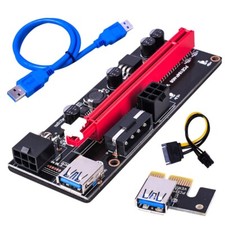 PCI-E Pcie Riser 60cm Adapter Kabel Anschluss Grafikkarte Mining Rig ETH Bitcoin