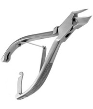 Nagelknipser gebogene Klinge Tronchesine aus eingefleischtem Stahl hart dick Pediküre