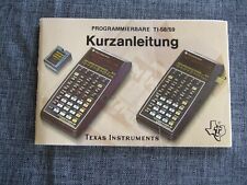TI 58 59 Kurzanleitung - 40 Seiten