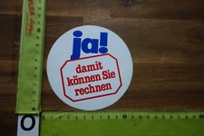 Alter Aufkleber Lebensmittel Discounter Rewe Edeka JA-Produkte