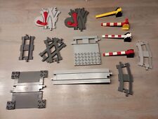 Lego Duplo Schiene Schienen Kreuzung Weiche Schranke Bahnübergang Gerade Kurve