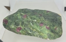 RUBIN auf ZOISIT Rohstein Rohrubin / Ruby Zoisite, Tanzania,Rough