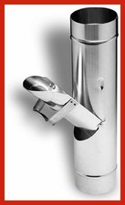 Regenrohrklappe Regenwasserklappe zink  80 mm