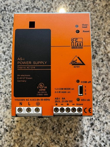 Ifm power supply 1218 i - ac, as-i