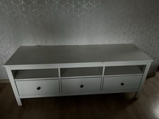 IKEA HEMNES TV-Bank Kommode weiß gebeizt, Schrank,148x47x57cm 3 Schubladen
