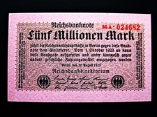 Reichsbanknote  5 Millionen