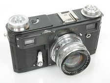 Contax II Kopie Nachbau schwarz black auf Kiev Basis mit Sonnar 2/5cm Kopie 