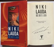 Niki Lauda signiert Ferrari
