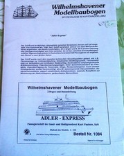 Modellbaubogen Passagierschiff Adler-Express