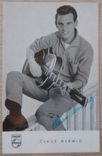 Autogramm deutscher Schlagersänger Claus Herwig - Teddy Parker (124537)