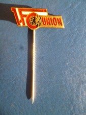 DDR-Sport, Fußballnadel, 1. FC Union Berlin, Oberliga, Buntmetall plastiziert