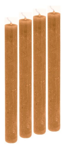 Stabkerzen rustic orange - stabkerzen,