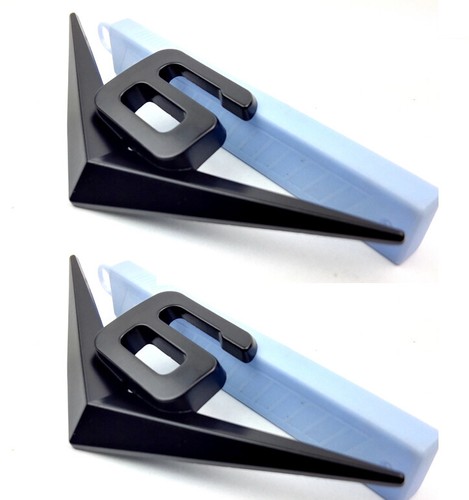 2pcs emblem schwarz matt - 2pcs,