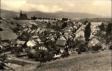 Goldlauter Heidersbach Thüringen DDR s/w AK 1968 Gesamtansicht Kirche Felder