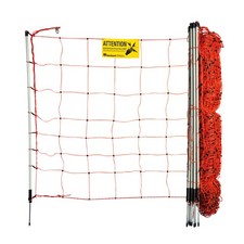 Schafzaun Schafnetz Elektrozaun Weidezaun 50m 90cm Zaunnetz Fiberglas Pfähle