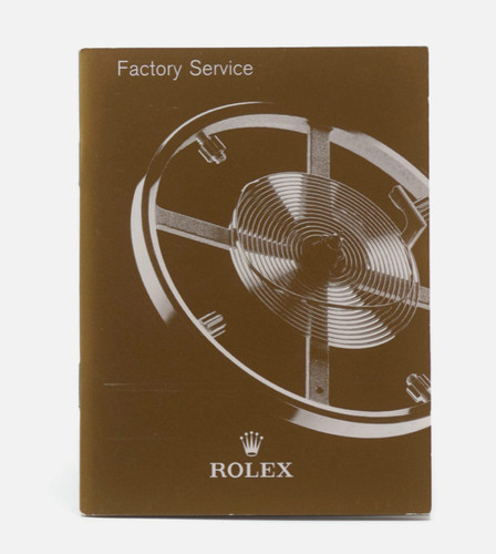 Rolex factory service booklet - rolex,