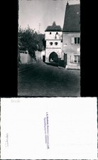 Landsberg am Lech Tor Strassen Partie Echtfoto-AK Photohaus Hirschbeck 1960